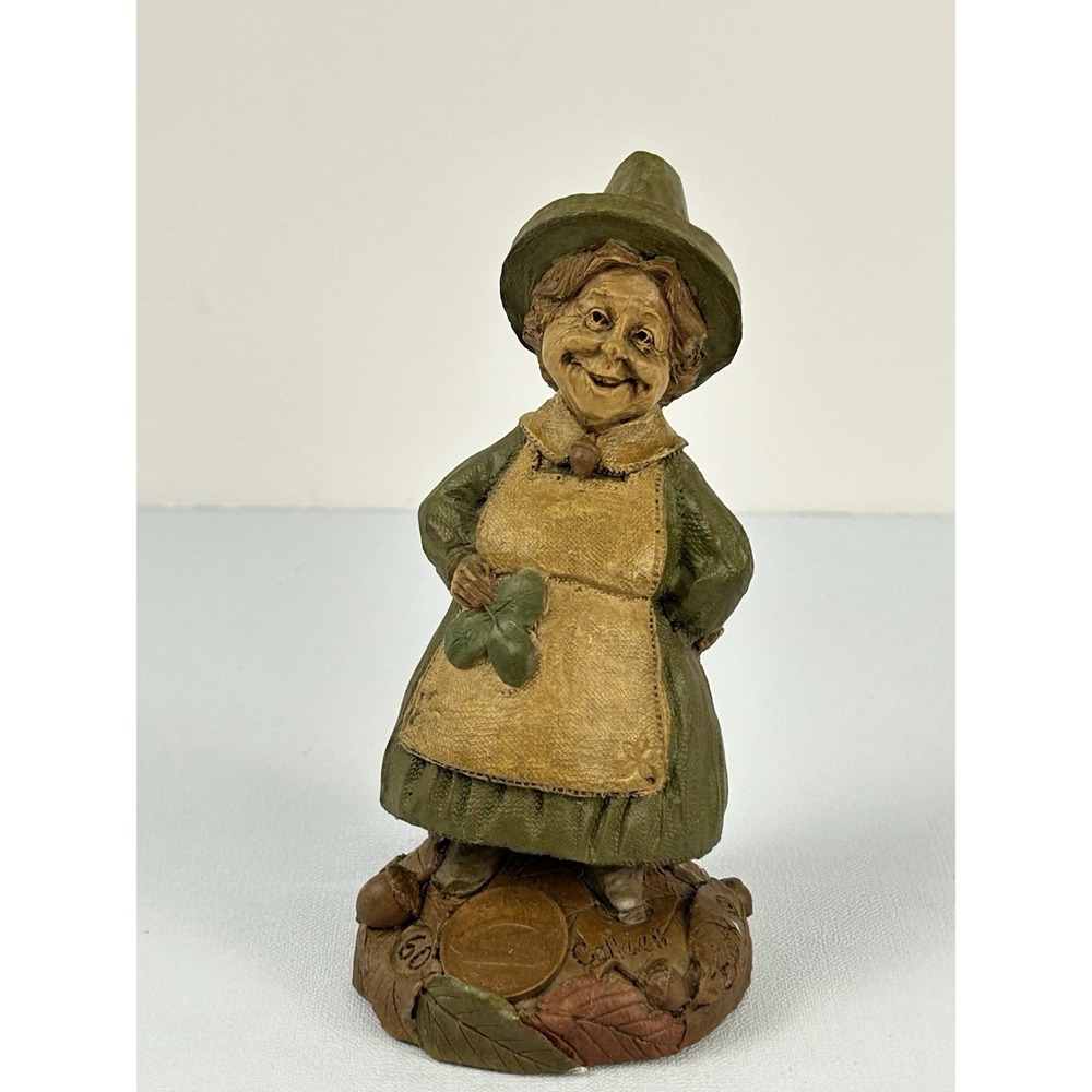 Tom‎ Clark Colleen 1987 Cairn Studio Figurine Irish Clover Gnome VTG Housemother